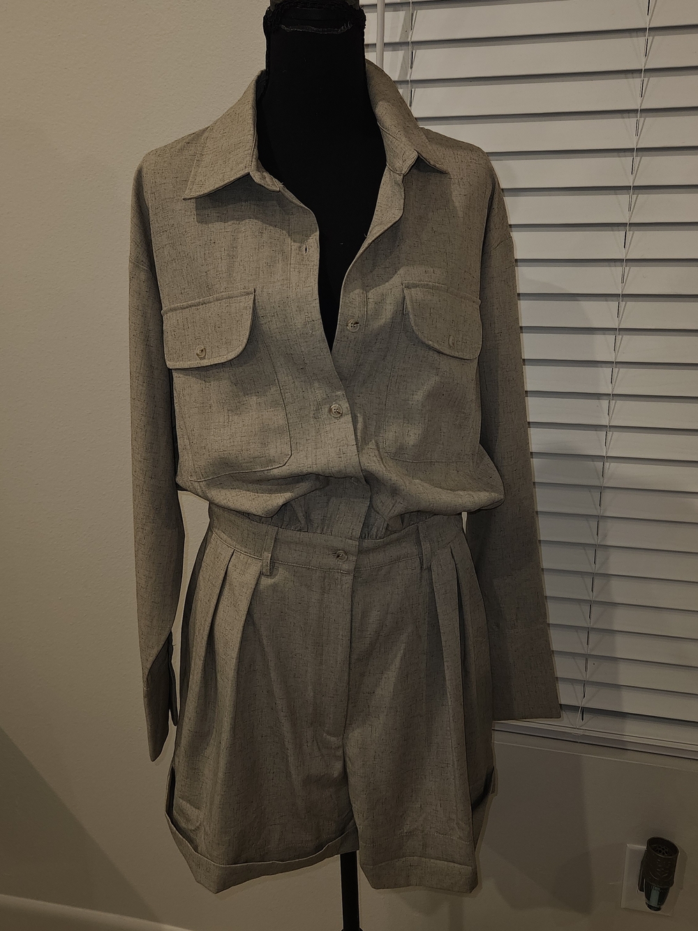 Romper- Neutral Beige - Picture 3 of 3